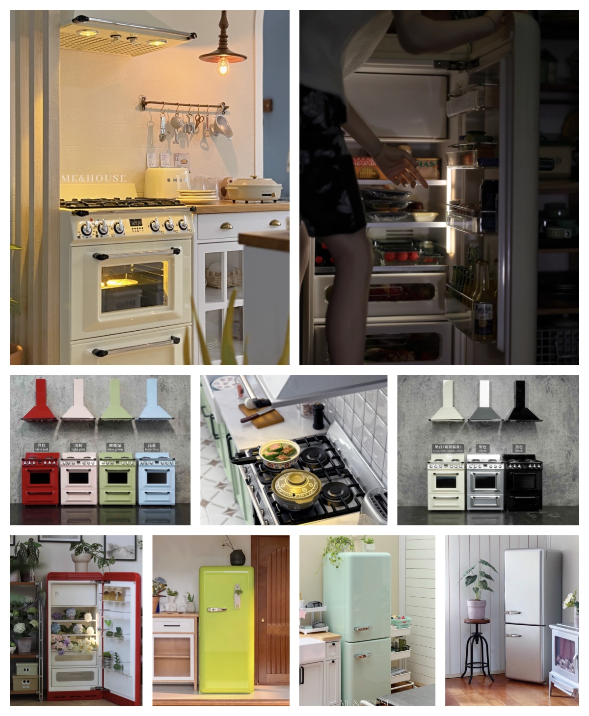 Kitchen Queen - Meubles de cuisine miniatures modernes, Mini