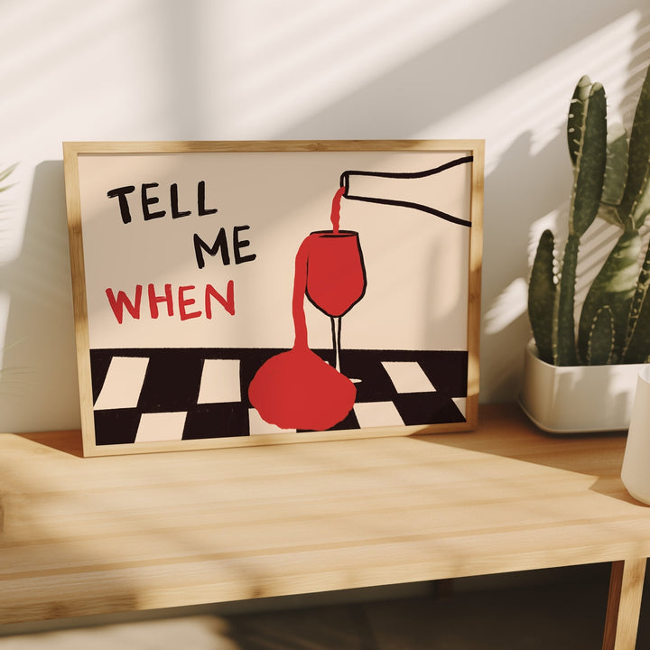 Kitchen Queen - Affiche murale en toile Vintage «