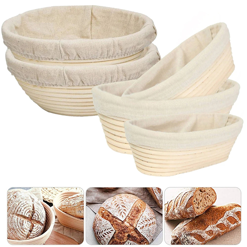 Proofing Basket Banneton - LMETJMA-mir en rotin avec doublure en
