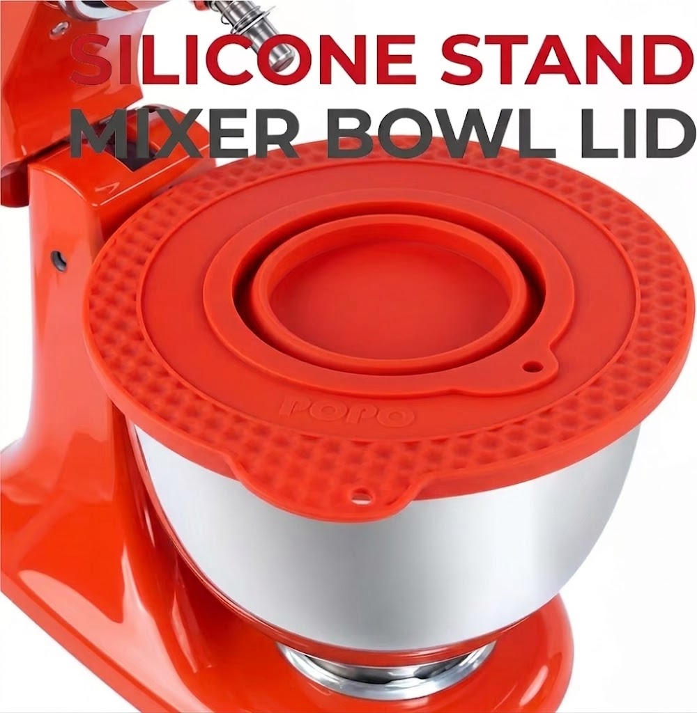 Kitchenaid Baking Bowl - Couvre-bol en silicone anti-débordement pour batteur