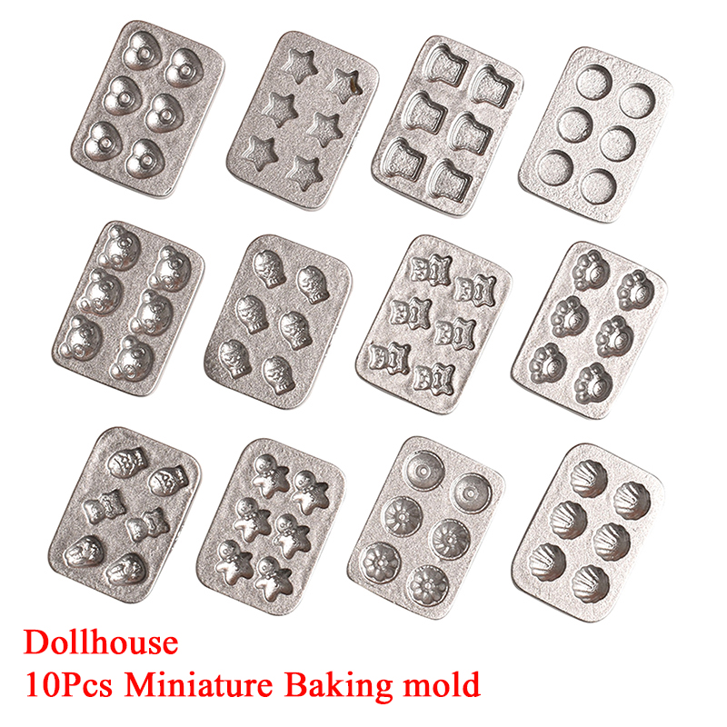 Baking In Kitchen - 10 pièces maison de poupée Miniature