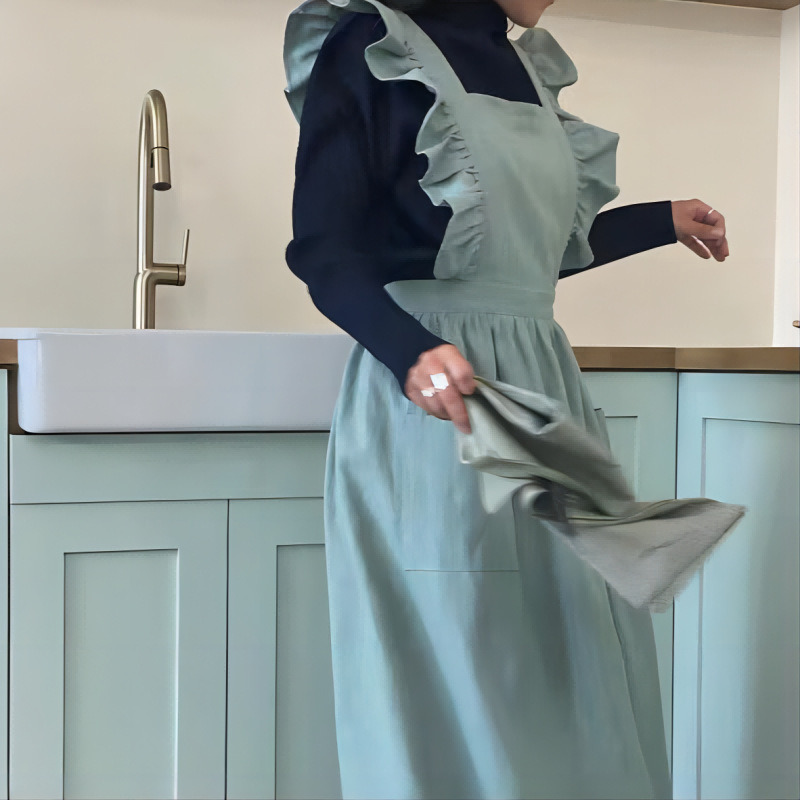 Tablier Vintage en coton et li - Baking In Kitchen avis et prix