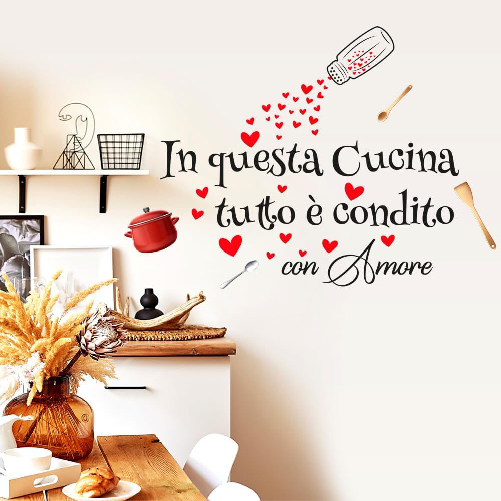 Autocollants muraux italiens d - Kitchen Queen avis et prix