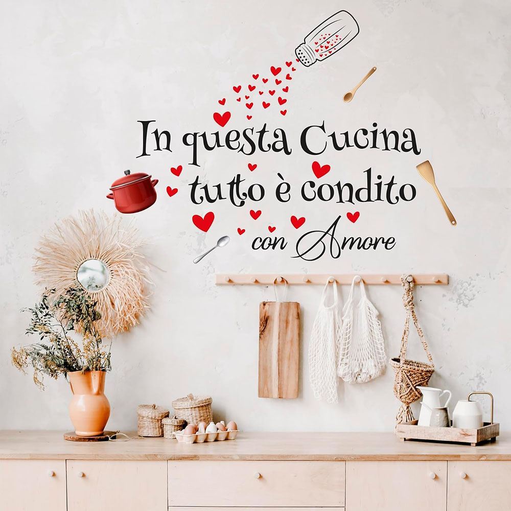 Autocollants muraux italiens d - Kitchen Queen avis et prix