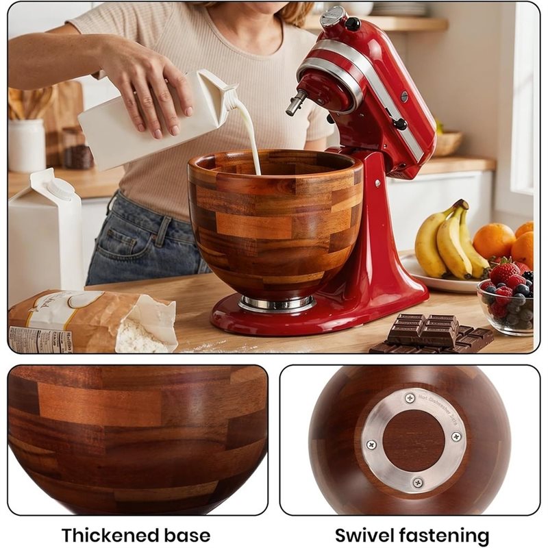 ABGH-Bol mélangeur en bois pou - Kitchenaid Baking Bowl avis et prix