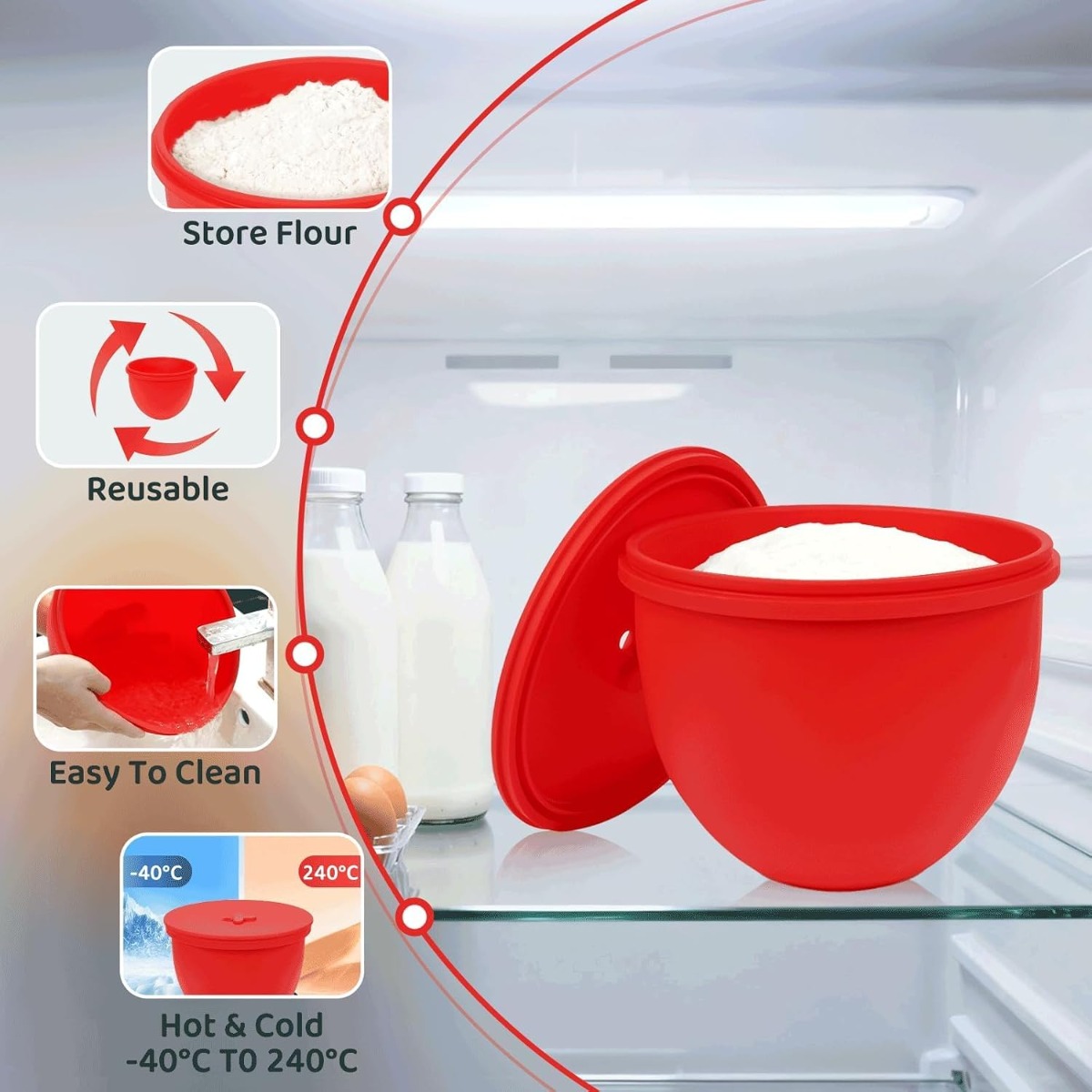 Couverture de bol en silicone  - Kitchenaid Baking Bowl avis et prix