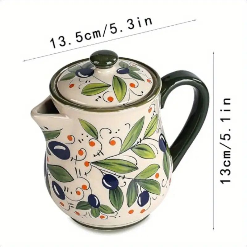 Pot d'huile de fleur en cérami - Kitchen Queen avis et prix