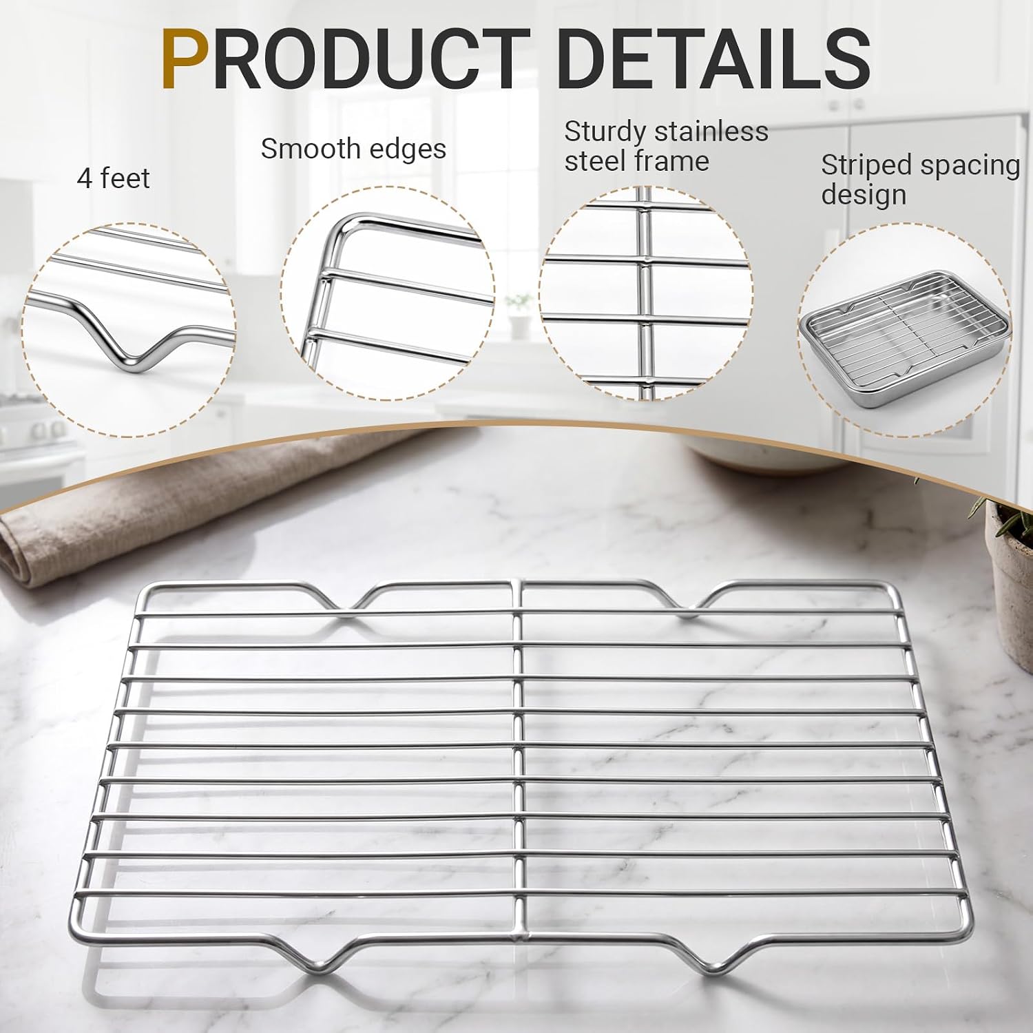 Lot de 2 grilles de refroidiss - Cooling Rack Wire avis et prix
